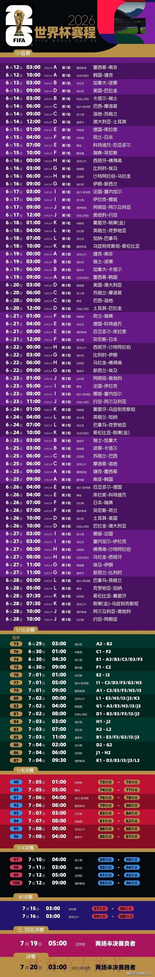 “2026世界杯比赛直播时间及观看指南”